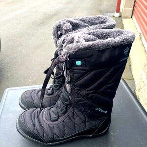 Columbia Sportswear Minx Omni Grip Waterproof Insulated Snow Boots Girls Size 2